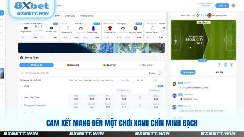 Cam kết mang đến một chơi xanh chín minh bạch