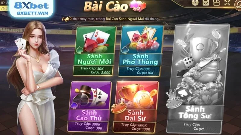 Game bài cào tại 8XBET có giao diện sống động và chuyên nghiệp