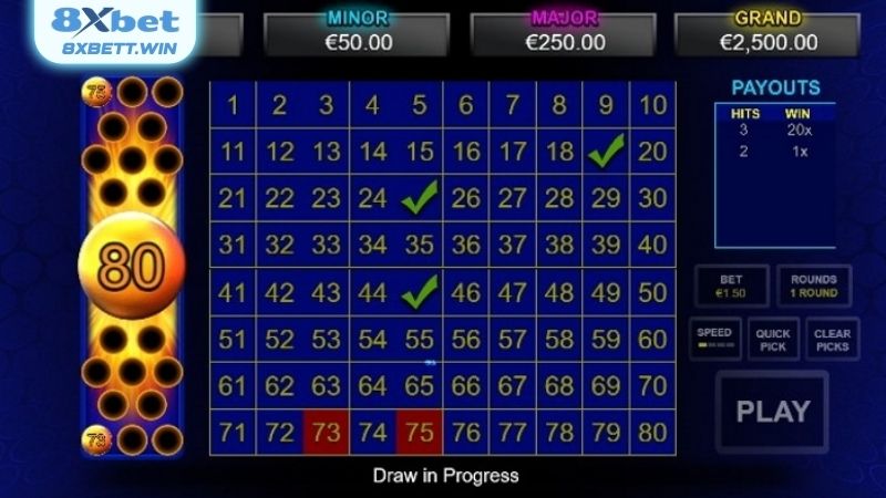 Cách chơi keno tại 8XBET – Đơn giản nhưng đầy hấp dẫn