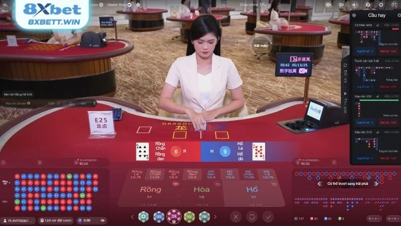 Rồng hổ 8xbet còn gọi là trò chơi Dragon Tiger