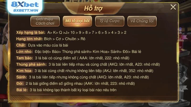 Tổng hợp các thuật ngữ cơ bản trong game bài Liêng 8XBET